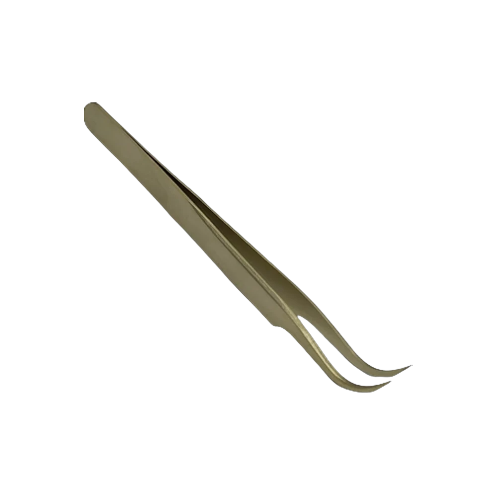Gold Pinzette gebogen